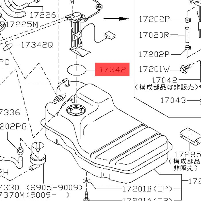 Nissan Fuel Tank O-Ring