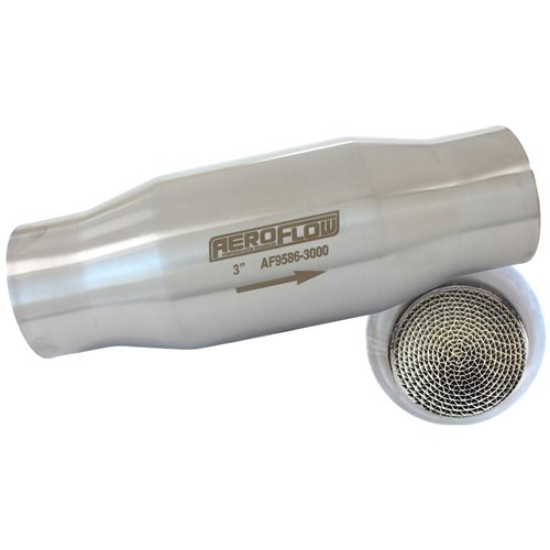 Aeroflow 3.0" Metallic Catalytic Converter - AF9586-3000