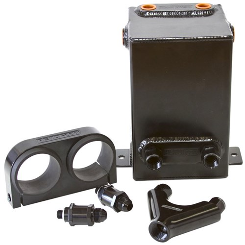 Aeroflow Dual EFI Surge Tank Kit - Black - AF77-2044BLK