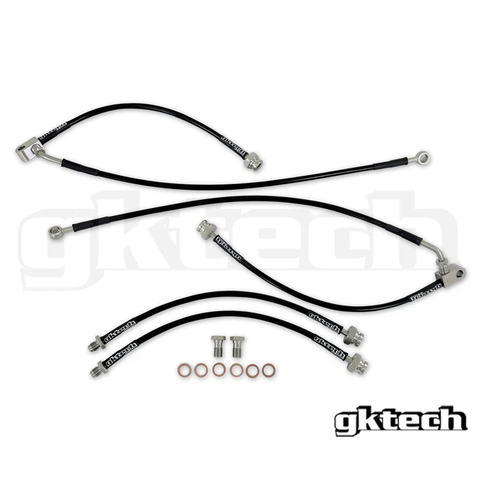 Gktech Z33 350Z Braided Brake Line Set - Front & Rear