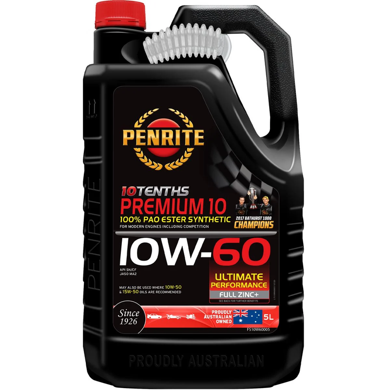 Penrite 10 Tenths Premium 10W 60 Engine Oil 5L