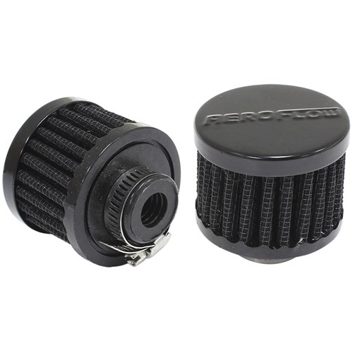 Aeroflow Black Clamp On Breather Filter 1/2" ID - AF2271-1330