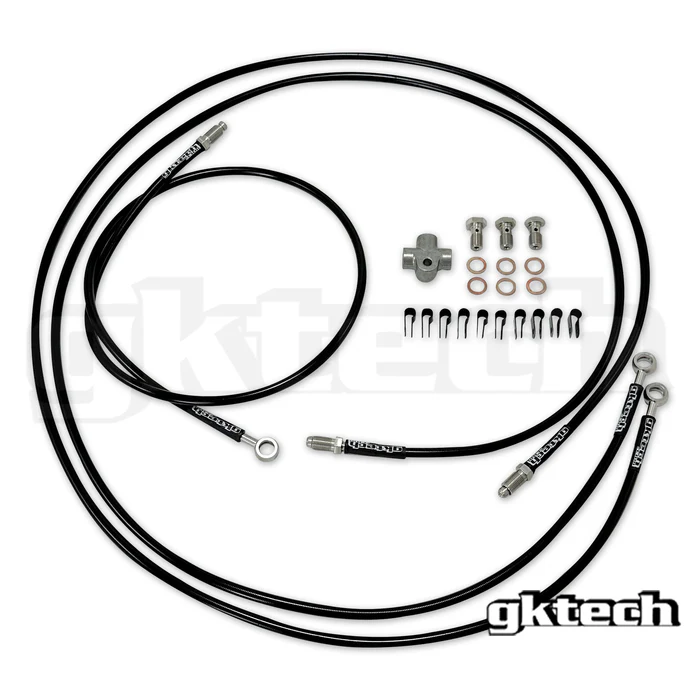 Gktech Toyota 86 / Subaru BRZ Dual Caliper Braided Handbrake Line Kit