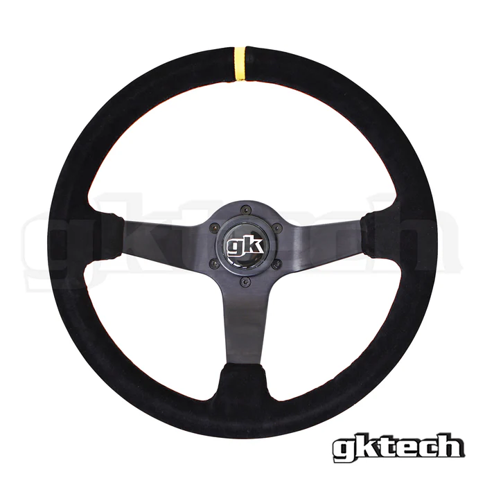 Gktech Suede Steering Wheel 350mm Deep Dish