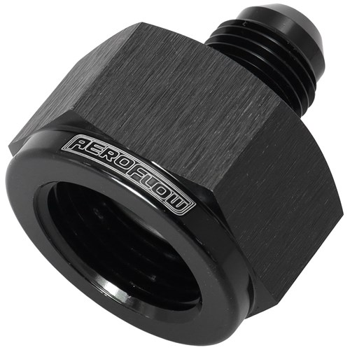 Aeroflow AN Flare Reducer -12AN Female > -10AN Male - AF950-12-10BLK