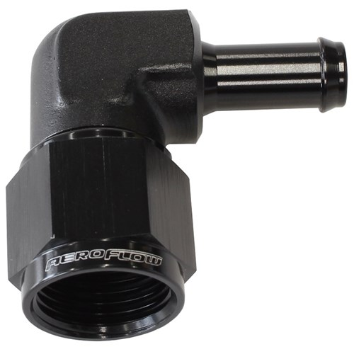 Aeroflow 90° Hose Barb -6AN Female to 5/16" Barb