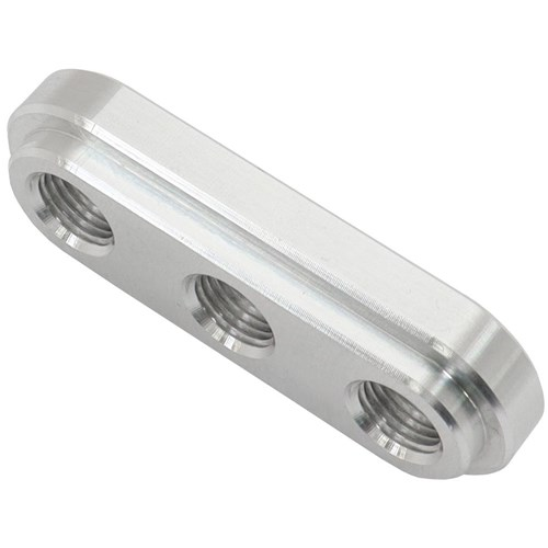Aeroflow Weld On Alloy Plate 3x 1/8 NPT Female Ports - AF986-02-03