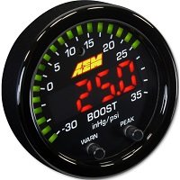 AEM X-Series Boost Pressure Gauge, -30~35psi - 30-0306