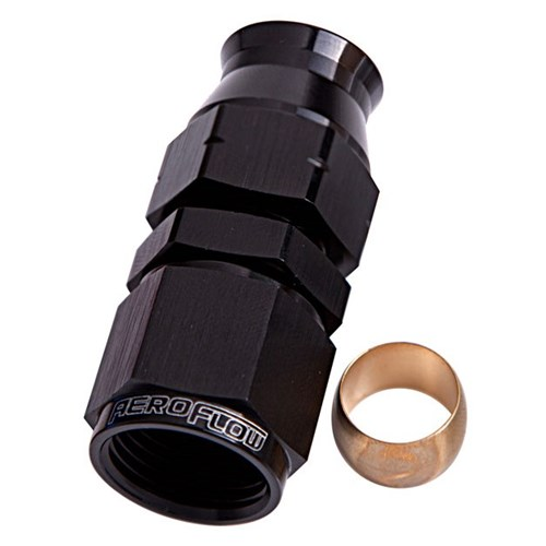 Aeroflow Tube to Female AN Adapter 5/8" to -10AN - AF109-10BLK