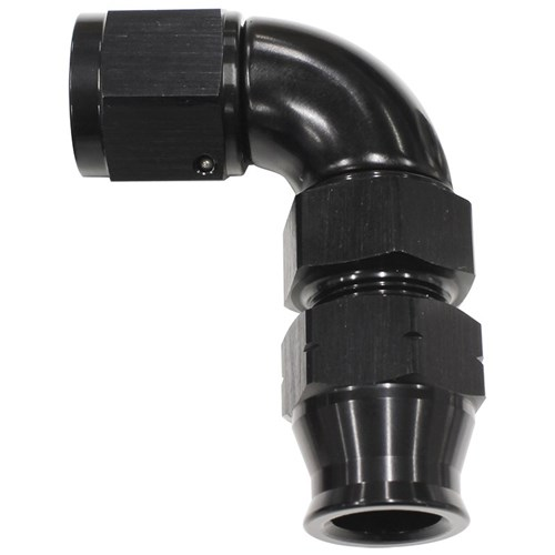 Aeroflow 90° Tube to Female AN Adapter 5/8"to -10AN - AF139-10BLK