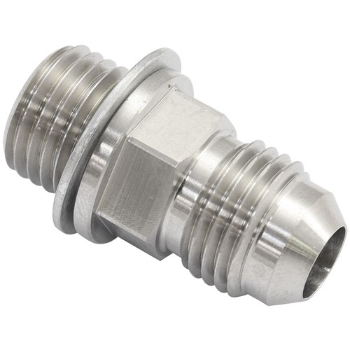 Aeroflow Stainless Steel Water Inlet/Outlet M14x1.5 to -6AN - AF732-06SS