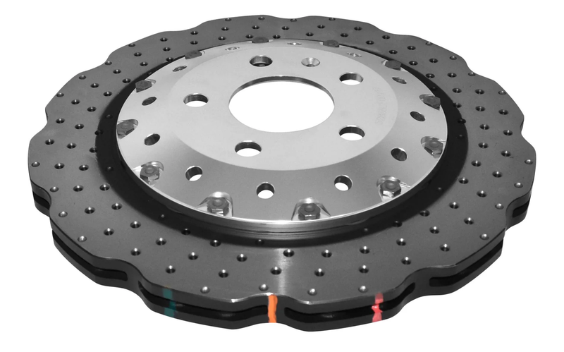 Audi RS4 B8 Front Brake Rotor - DBA 5000 Series Wave Crossed Drilled DBA52834WSLVXD