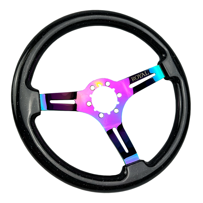 Grip Royal Teggi w/ RBG Flake Neo Chrome Steering Wheel