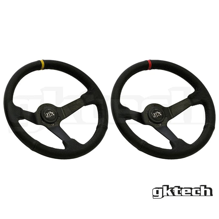 Gktech Leather Steering Wheel 350mm Deep Dish