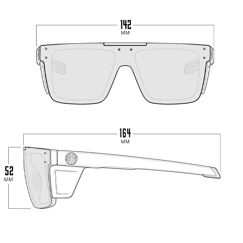 Heat Wave Quatro Sunglasses | Black x Gold