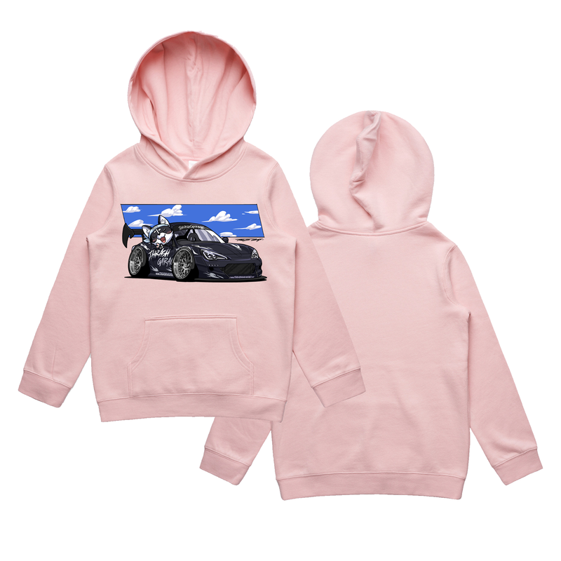 Kids Dorifuto Buddies 86 Hoodie | Pink
