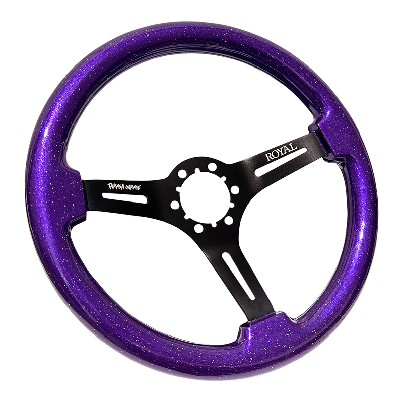 Grip Royal Plum Crazy w/ RGB Flake Steering Wheel
