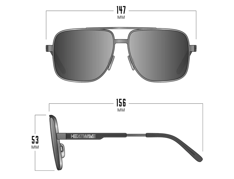 Heat Wave Nimitz Sunglasses | Gun Metal