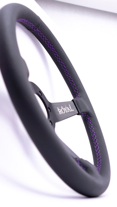 Grip Royal Leather w/ Purple Steering Wheel