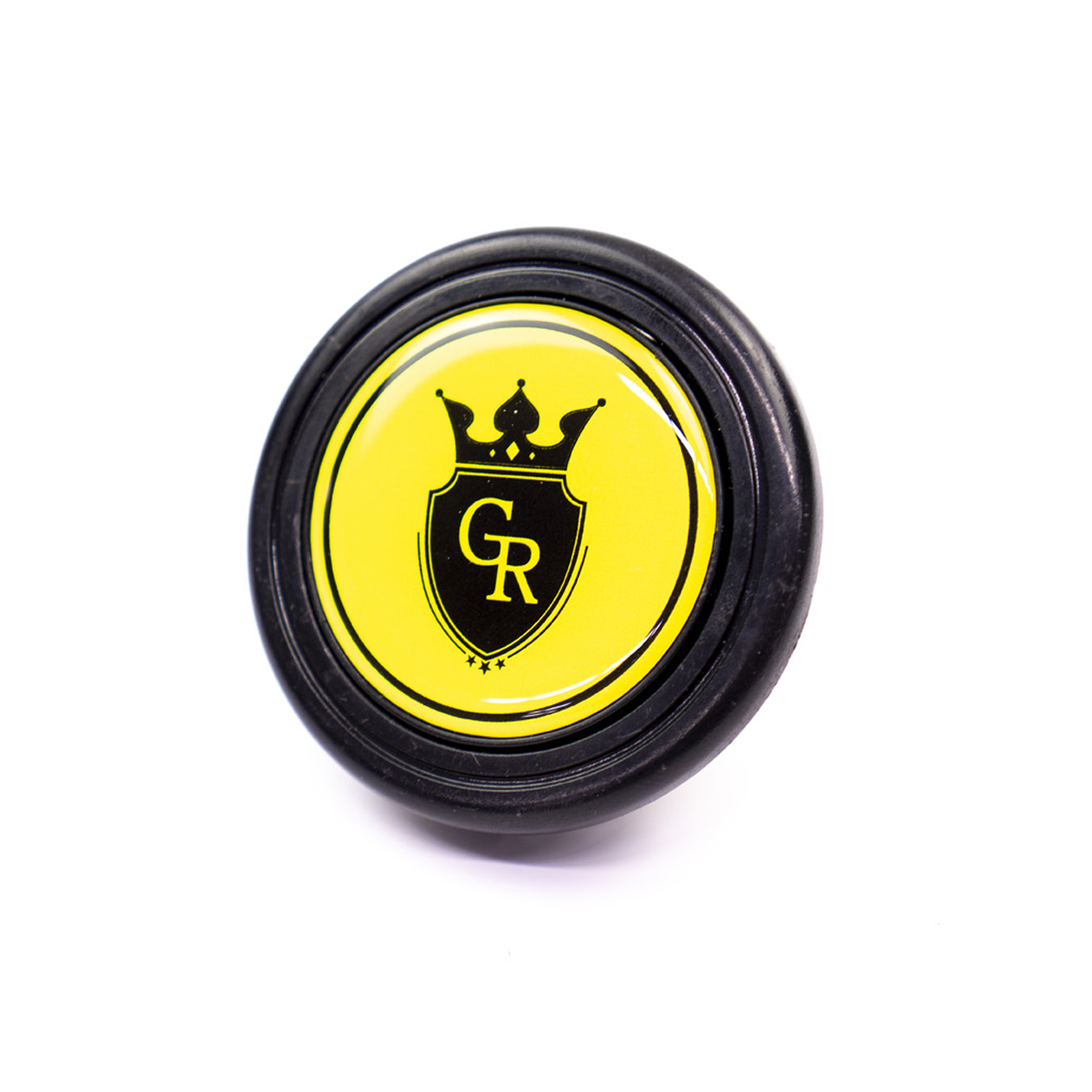 Grip Royal Yellow Crest Horn Button — Thrash Garage NZ