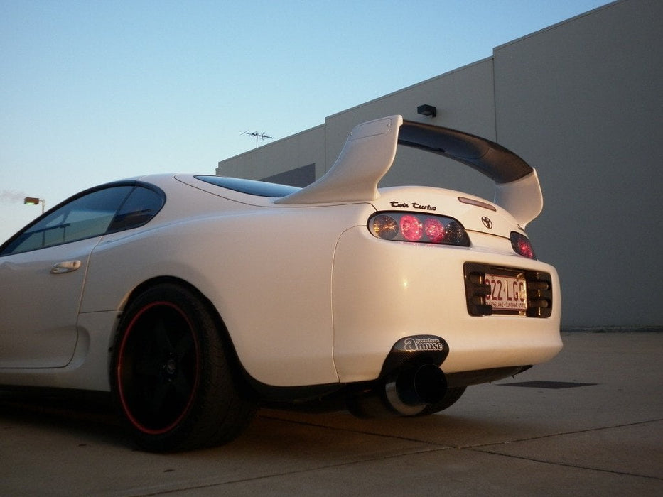 TRD Style Rear Spoiler With Carbon Mid Blade For Toyota Supra