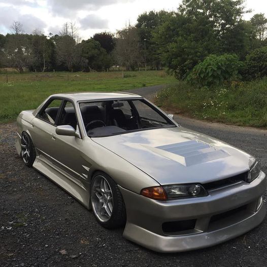 Red R32 Bn Racing Kit Nissan Skyline R32 Sedan BN Sports Body Kit — Thrash Garage NZ