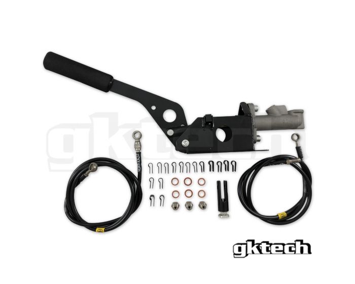 GKTECH BUDGET HYDRAULIC HANDBRAKE ASSEMBLY AND INLINE BRAIDED LINE KIT