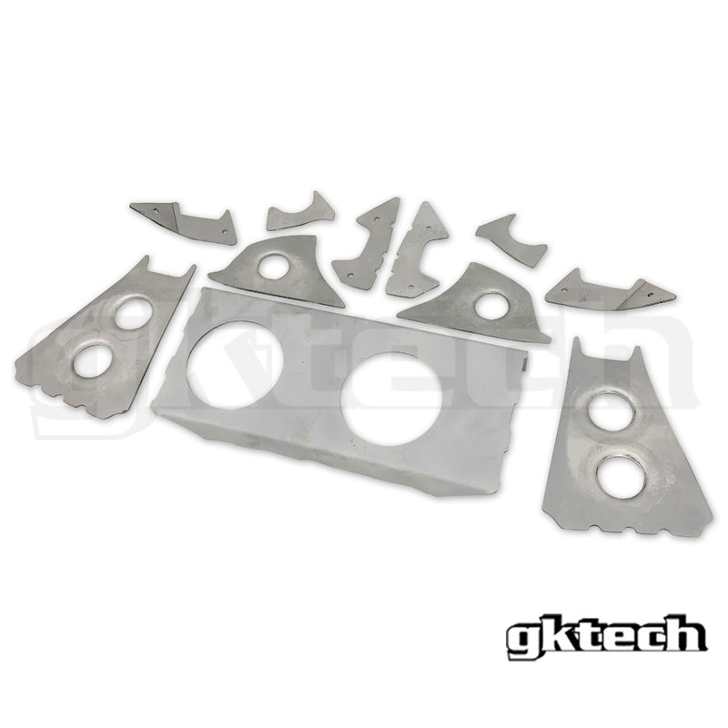 V2 R32 GT-R SKYLINE SUBFRAME WELD IN REINFORCEMENT PLATES