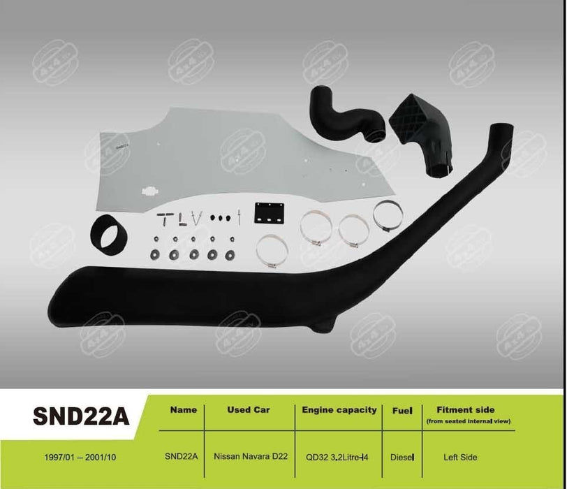 Kut Snake Snorkel Kit to Fit Nissan Navara D22 Models