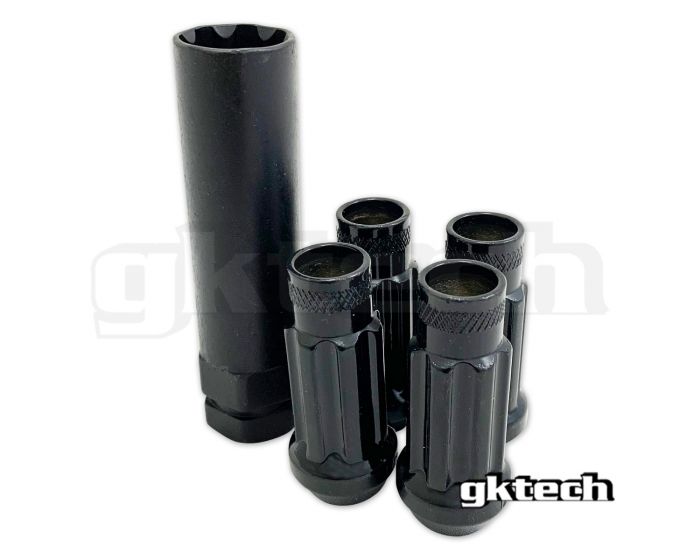 Gktech Open Ended Lock Nuts | Set of 4 + Socket