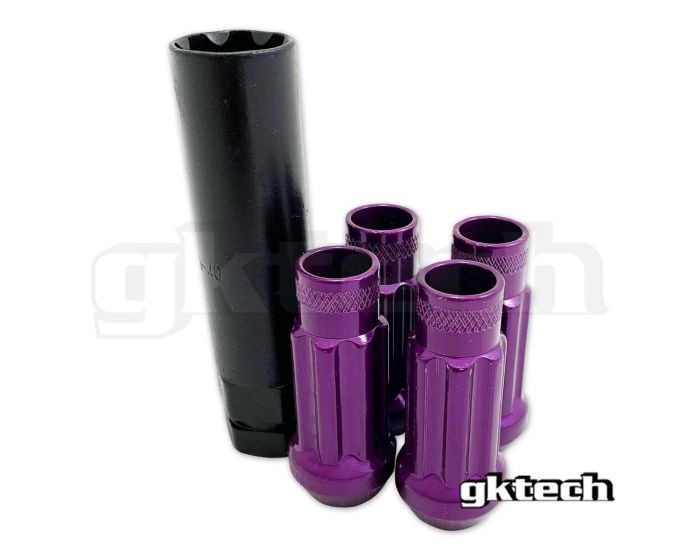 Gktech Open Ended Lock Nuts | Set of 4 + Socket