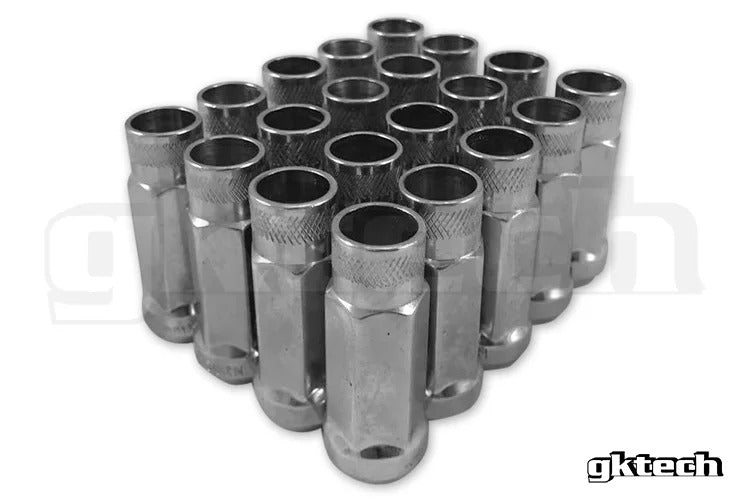 Gktech Silver Open Ended Wheel Nuts