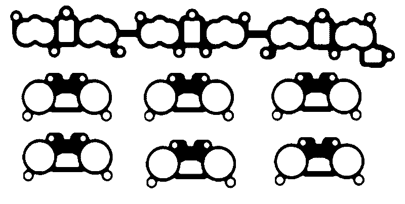 Nissan RB26 Intake Manifold Gasket Set - Permaseal
