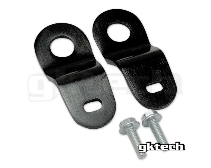 S14/S15 CNC MACHINED TOP RADIATOR BRACKETS - BLACK