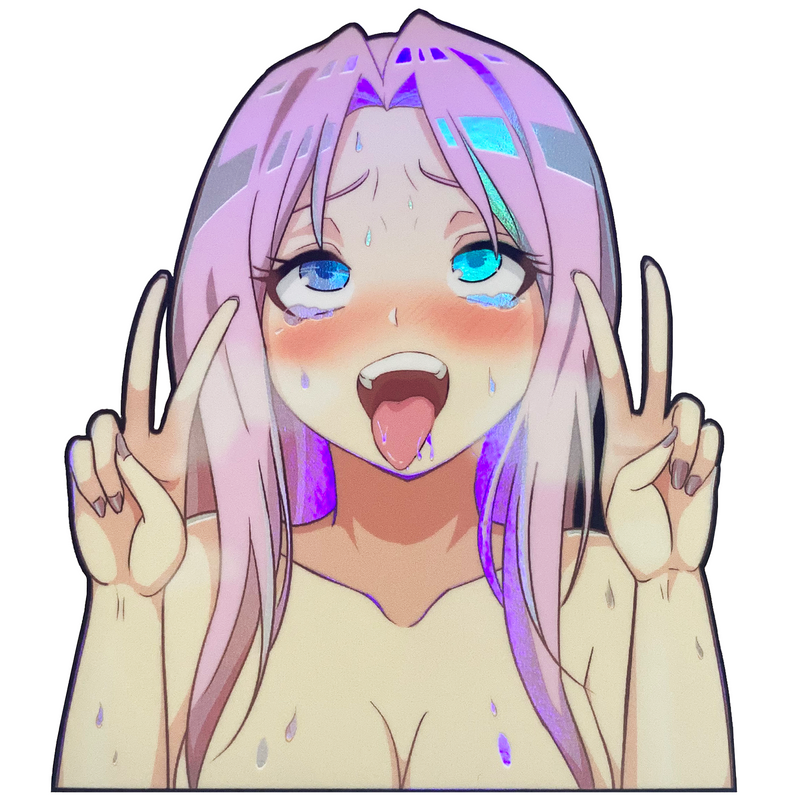 Senpai Holo Peeker Decal