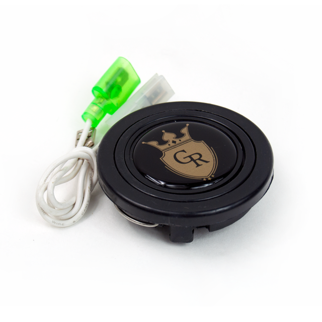 Grip Royal Gold Crest Horn Button