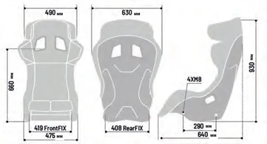 Sparco Circuit II QRT Fibreglass Seat - FIA Approved