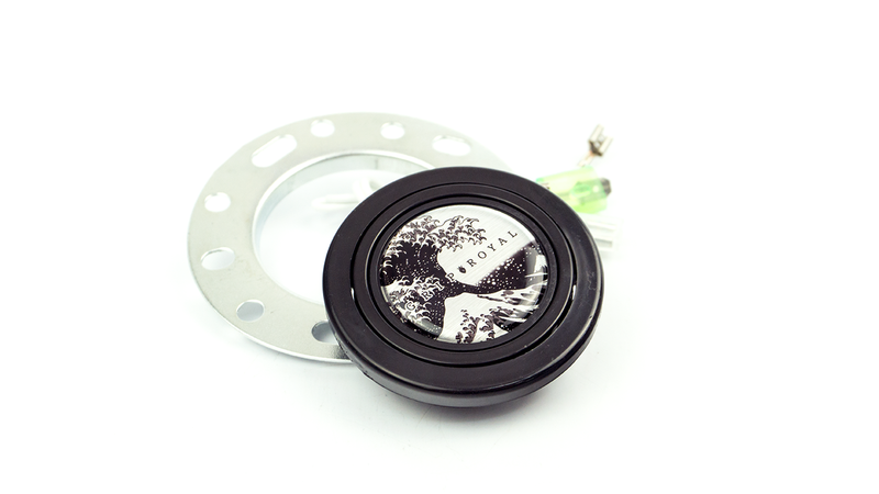 Grip Royal Great Wave Silver Horn Button