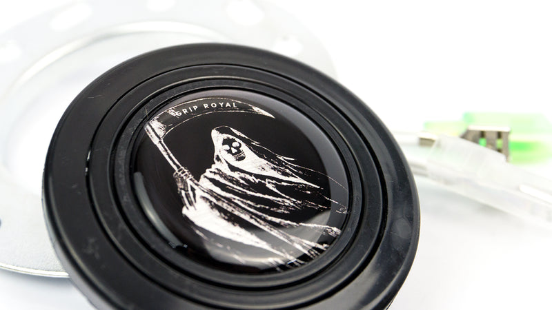 Grip Royal Reaper Silver Horn Button