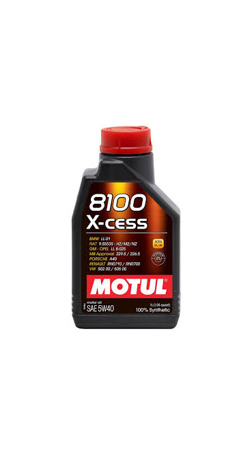Motul 8100 X-Cess 5W40 - 1ltr