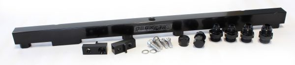 Aeroflow Nissan RB26 Billet EFI Fuel Rail - Black AF64-2011BLK