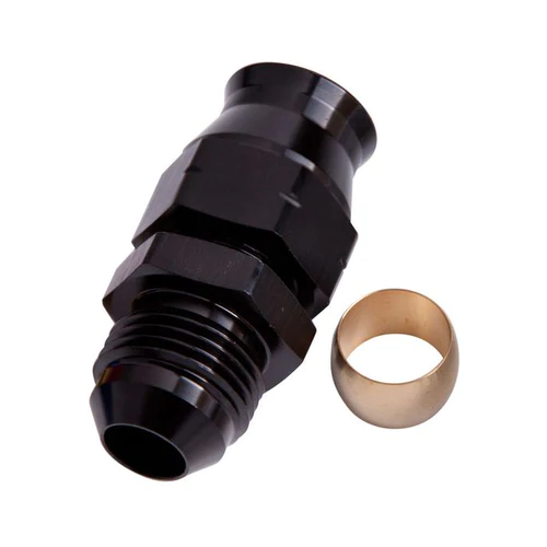 Aeroflow Tube to Male AN Adapter 3/8" to -6AN - AF108-06BLK