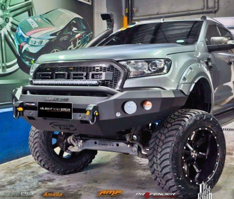 MCC Rocker 078-01 Single Low Loop Winch Bar for Ford Everest + Ranger PX2 / PX3