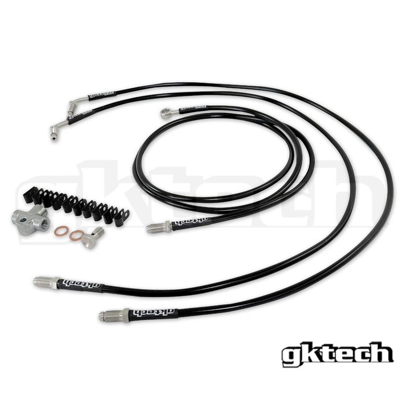 Gktech 2 pot Nissan stand alone SS braided handbrake line kit
