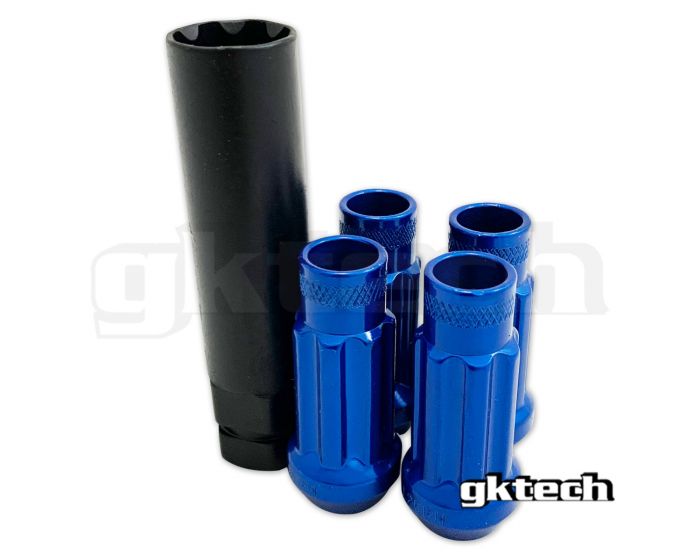 Gktech Open Ended Lock Nuts | Set of 4 + Socket